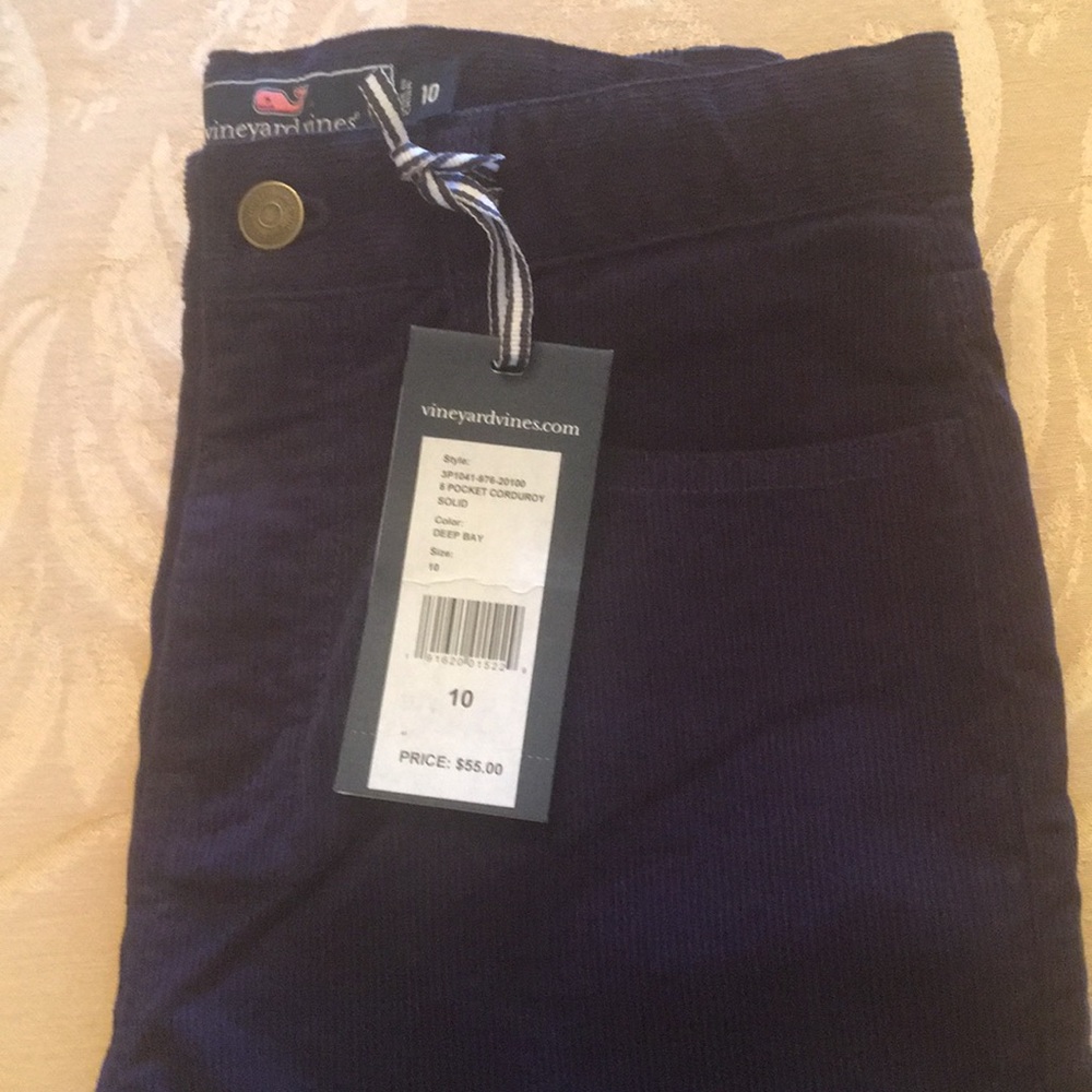Deep Bay (Navy) Corduroy 5-Pocket Pants